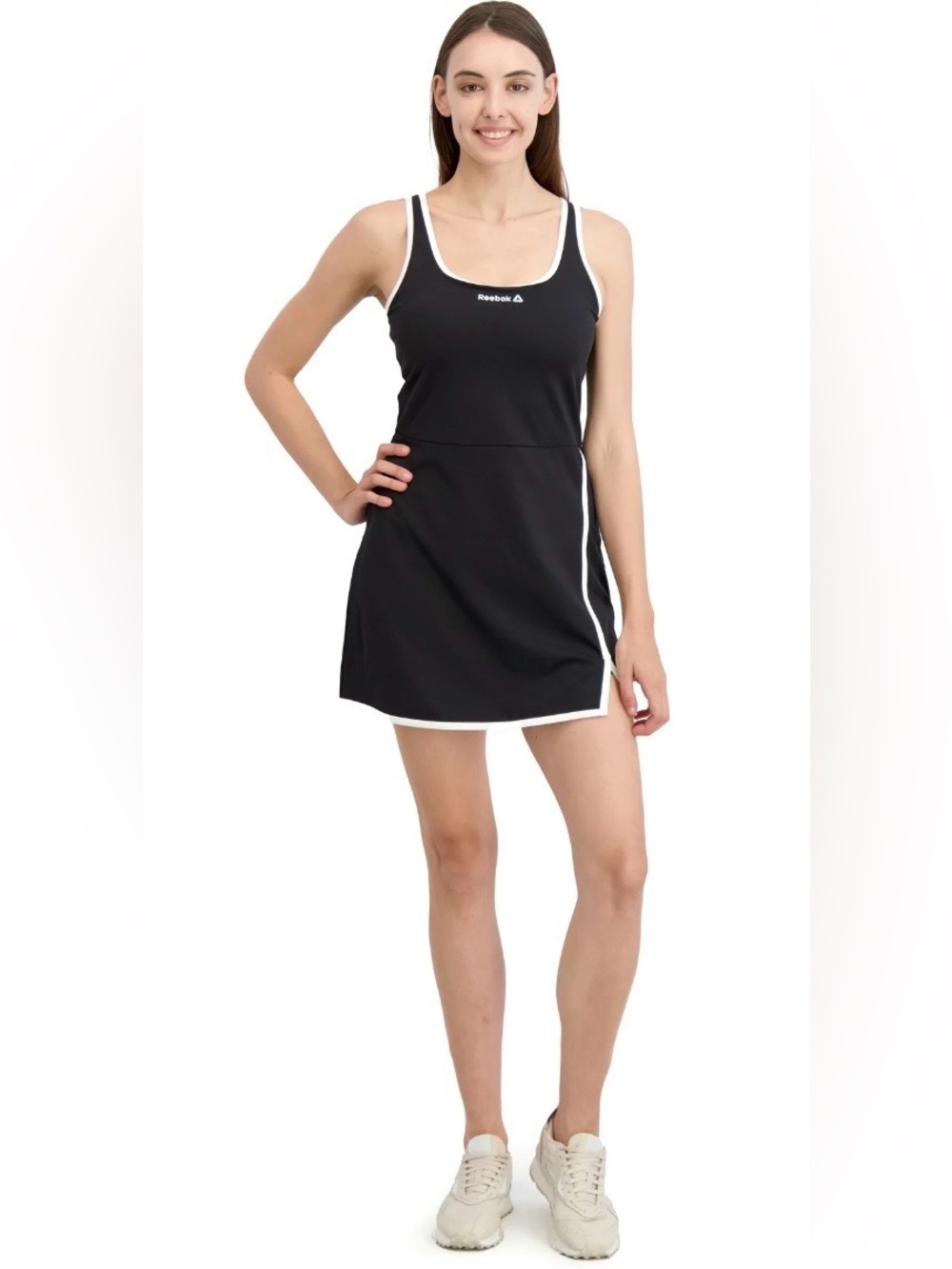 Reebok Black Dress with White Trim Athletic Tank